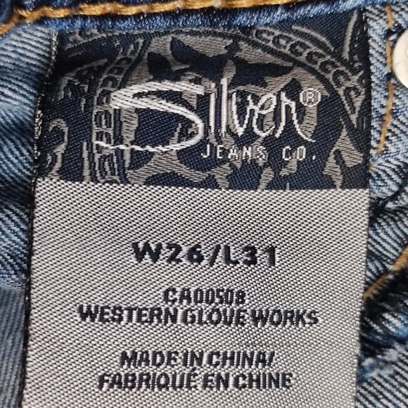 Silver Jeans Suki Jeggings stretchy denim blue women's size 26 - Picture 7 of 13